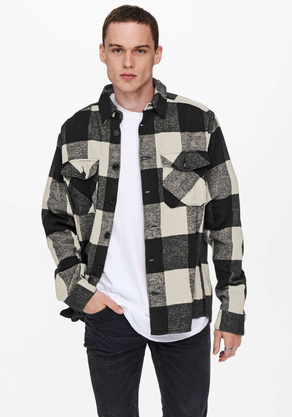 Рубашка в клетку MILO LIFE CHECK OVERSHIRT