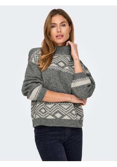 Свитер с воротником-стойкой ONLVICTORIA L/S PULLOVER KNT NOOS