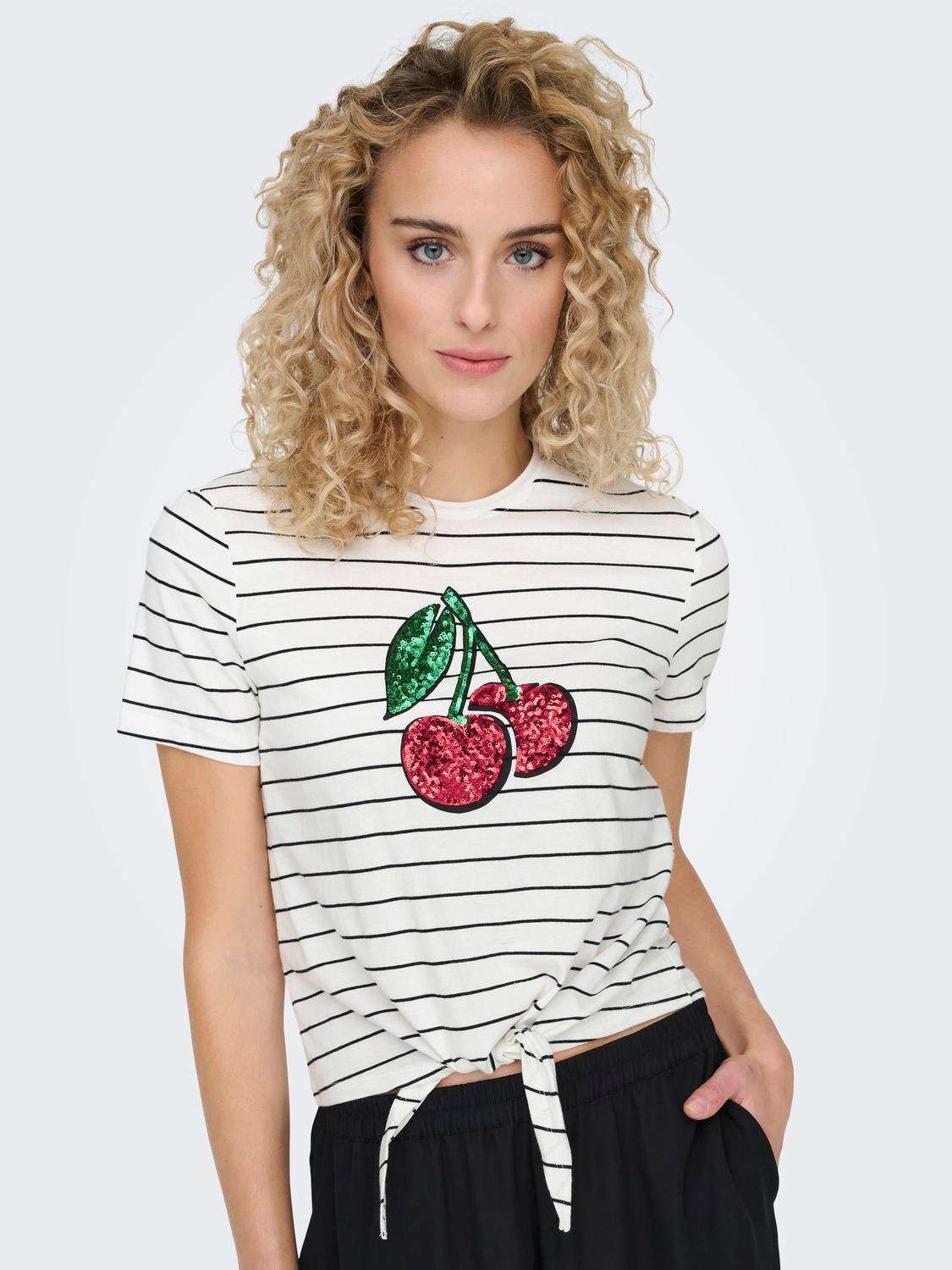 Рубашка с коротким рукавом »ONLKITA LIFE S/S FRUIT KNOT TOP BOX JRS«