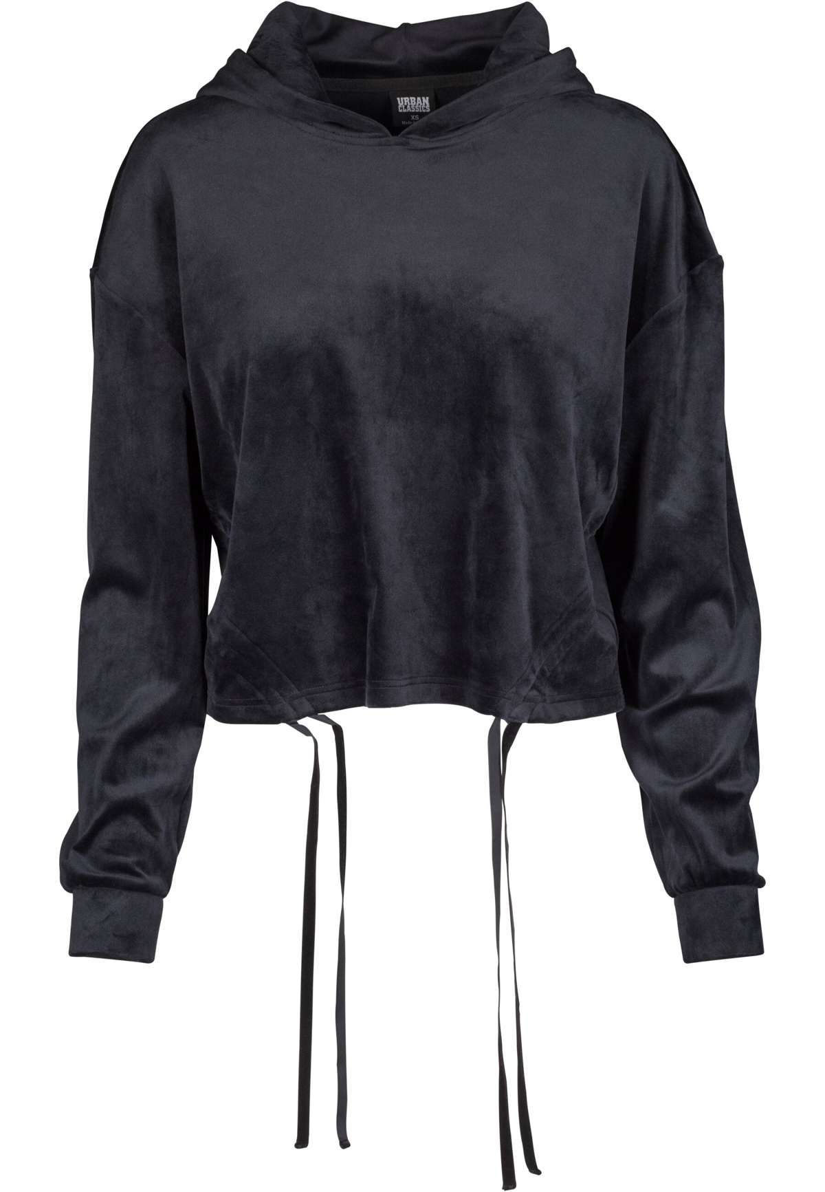 Свитер с круглым вырезом »Urban Classics Damen Ladies Short Velvet Gathered Hoody«