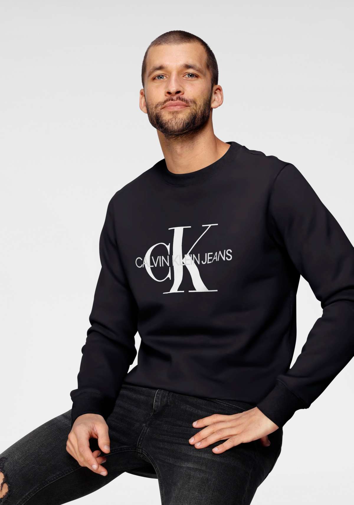 толстовка ICONIC MONOGRAM CREWNECK