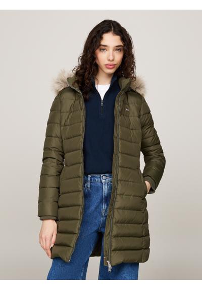 Стеганое пальто с искусственным мехом TJW ESSENTIAL HOODED DOWN COAT