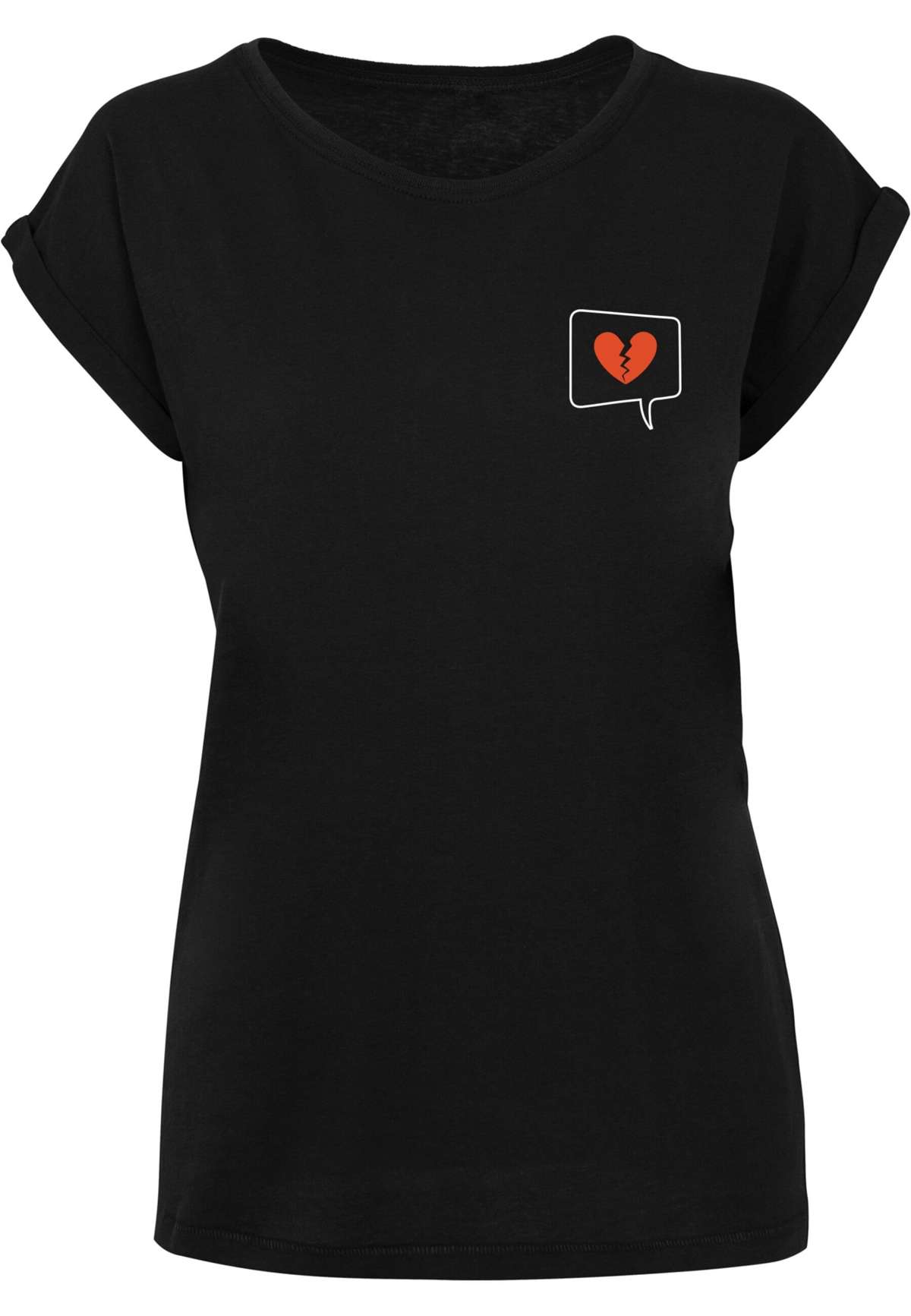 футболка »Damen Ladies Heartbreak X Extended Shoulder Tee«