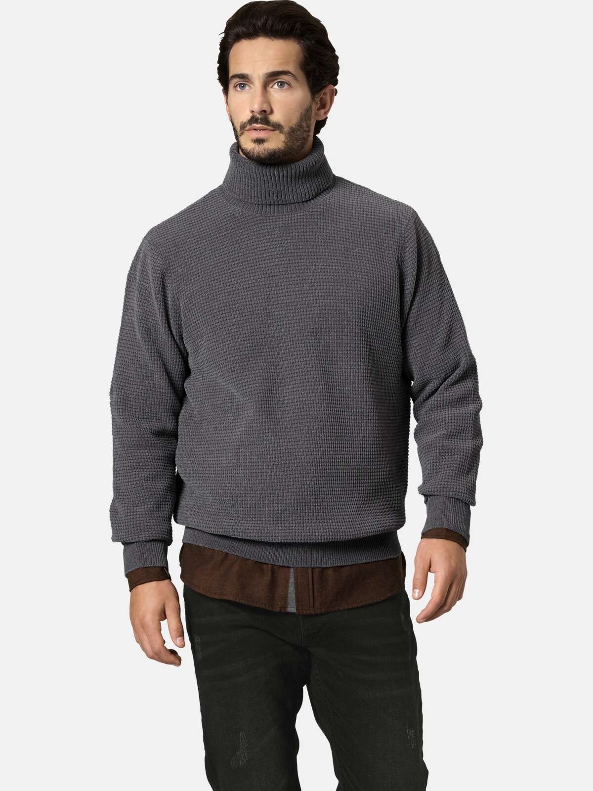 Свитер-водолазка с легкой структурой Pullover RIVANELLA