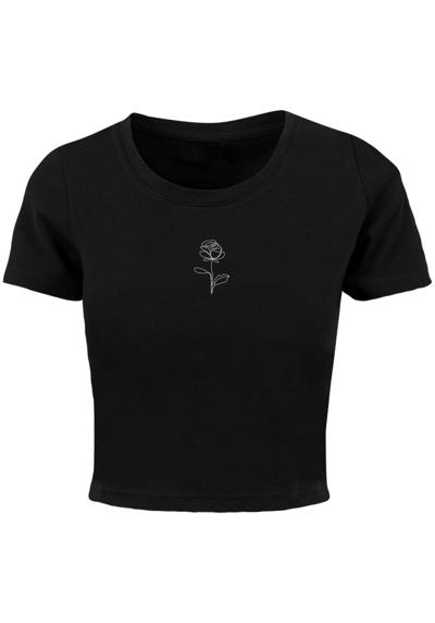 футболка Damen Ladies Rose Cropped Tee