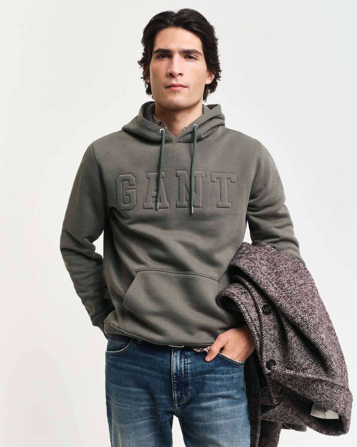 Толстовка с капюшоном»EMBOSSED SWEAT HOODIE«