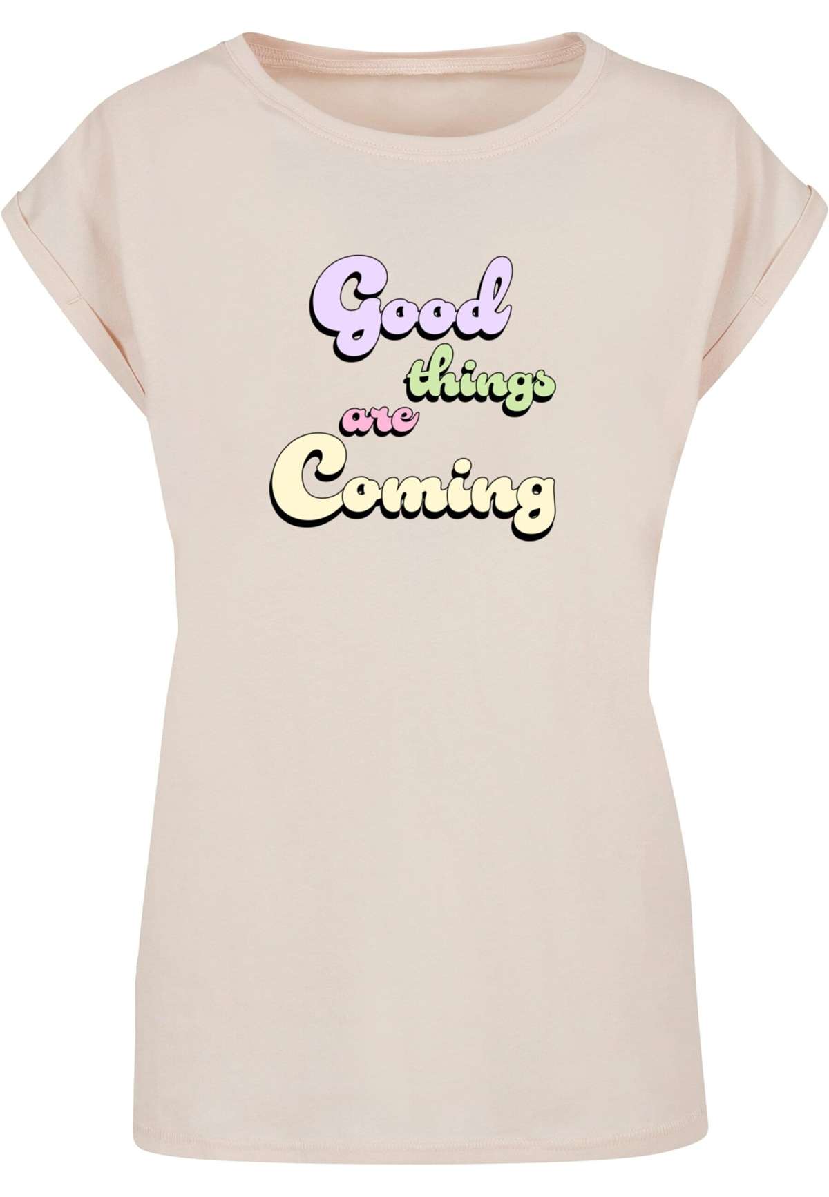 футболка »Damen Ladies Good Things Extended Shoulder Tee«