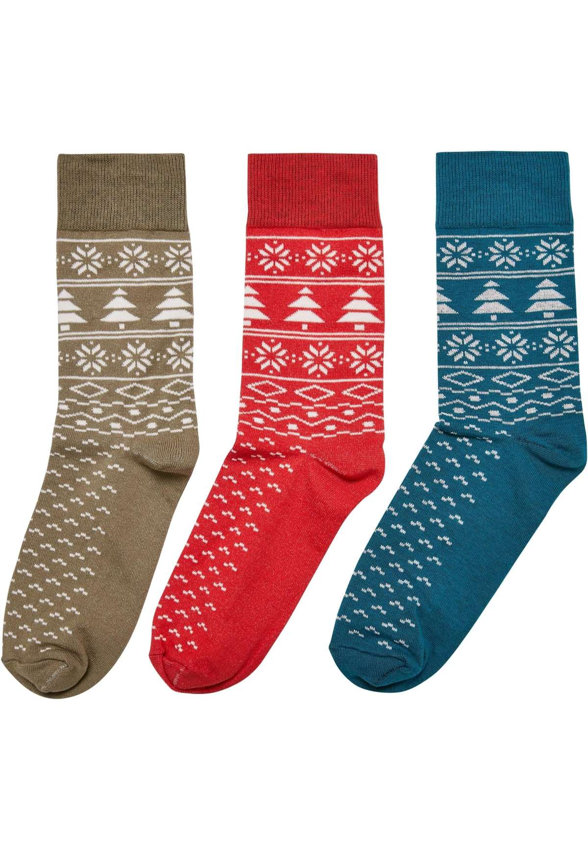 Базовые носки Urban Classics Unisex Norwegian Pattern Socks 3-Pack