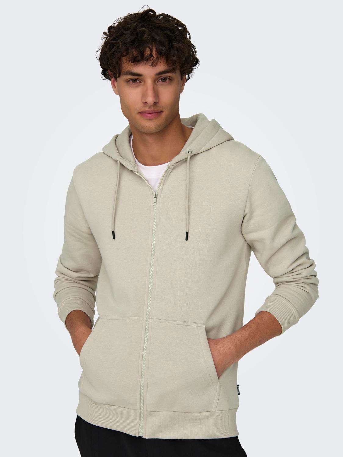 Толстовка с капюшоном ONSCERES ZIP THR. HOODIE SWEAT NOOS