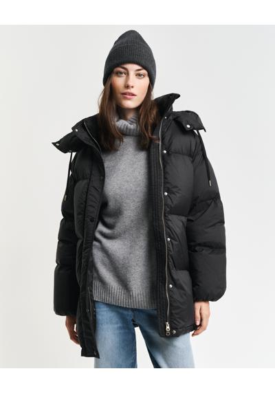 Стеганая куртка с капюшоном и двусторонней молнией. »MID LENGTH DOWN JACKET«