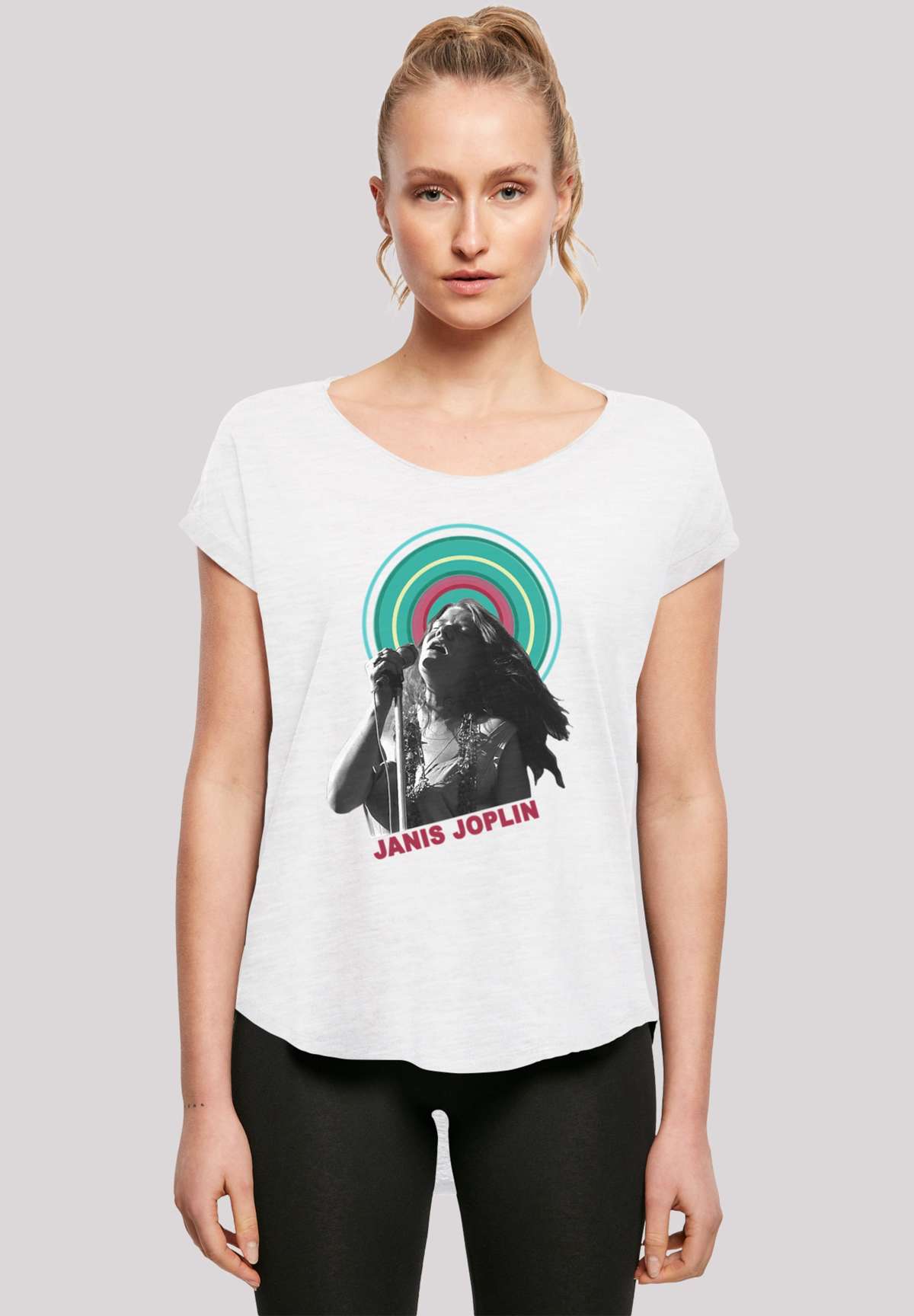 футболка »Long Cut T-Shirt `Janis Joplin Halo Photo`«