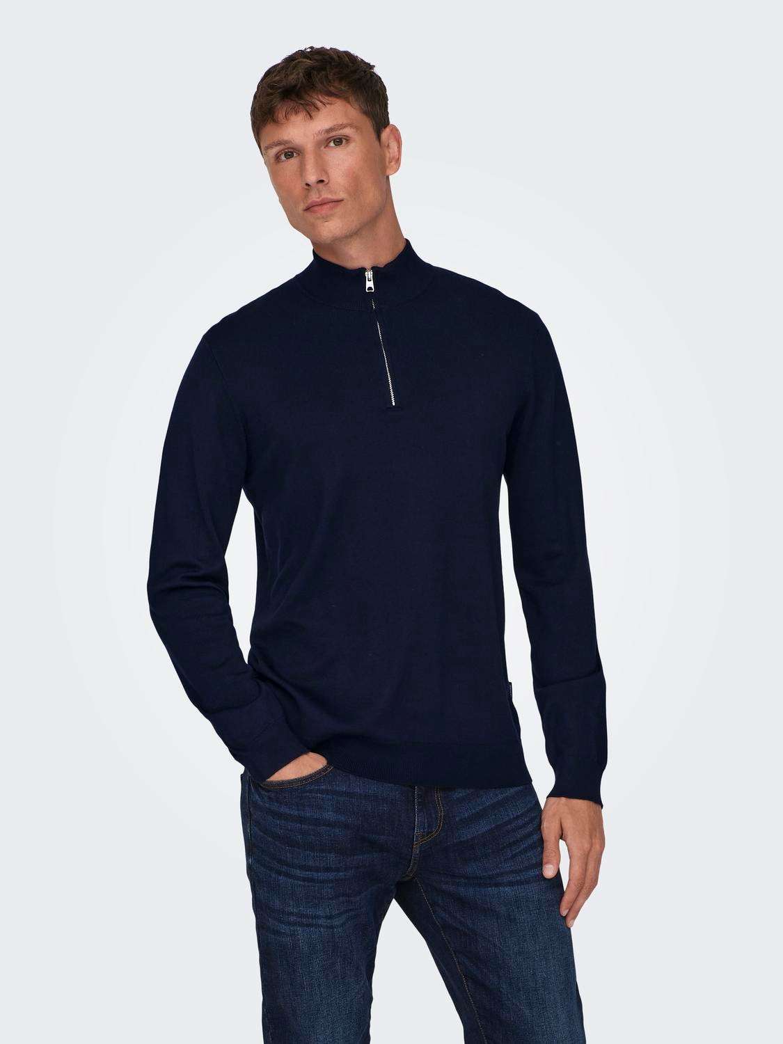 Вязаный свитер»ONSWYLER LIFE REG 14 HALF ZIP KNIT NOOS«