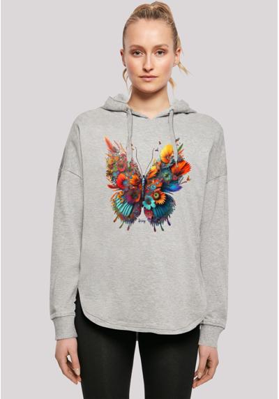 Толстовка с капюшоном Schmetterling Blumen Oversize Hoodie