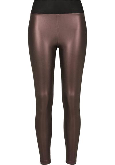 леггинсы Urban Classics Damen Ladies Faux Leather High Waist Leggings