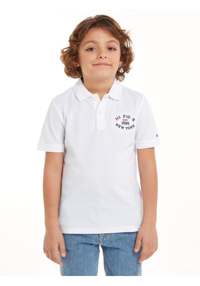 Рубашка-поло для детей до 16 лет с надписью-логотипом