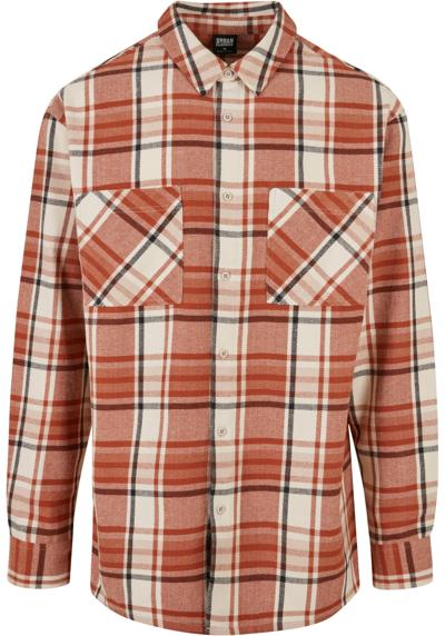 Рубашка с длинным рукавом Urban Classics Herren Long Oversized Checked Leaves Shirt