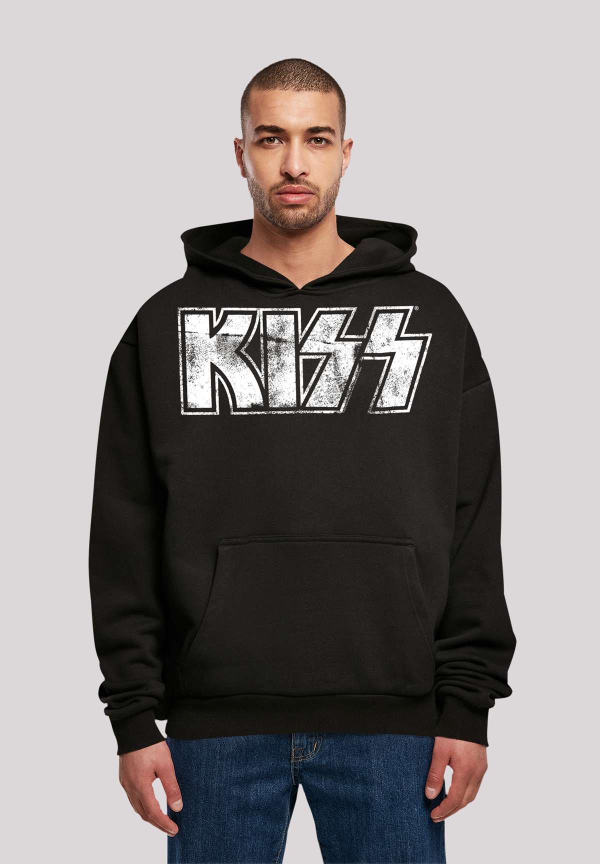 Толстовка с капюшоном Kiss Rock Band Vintage Logo