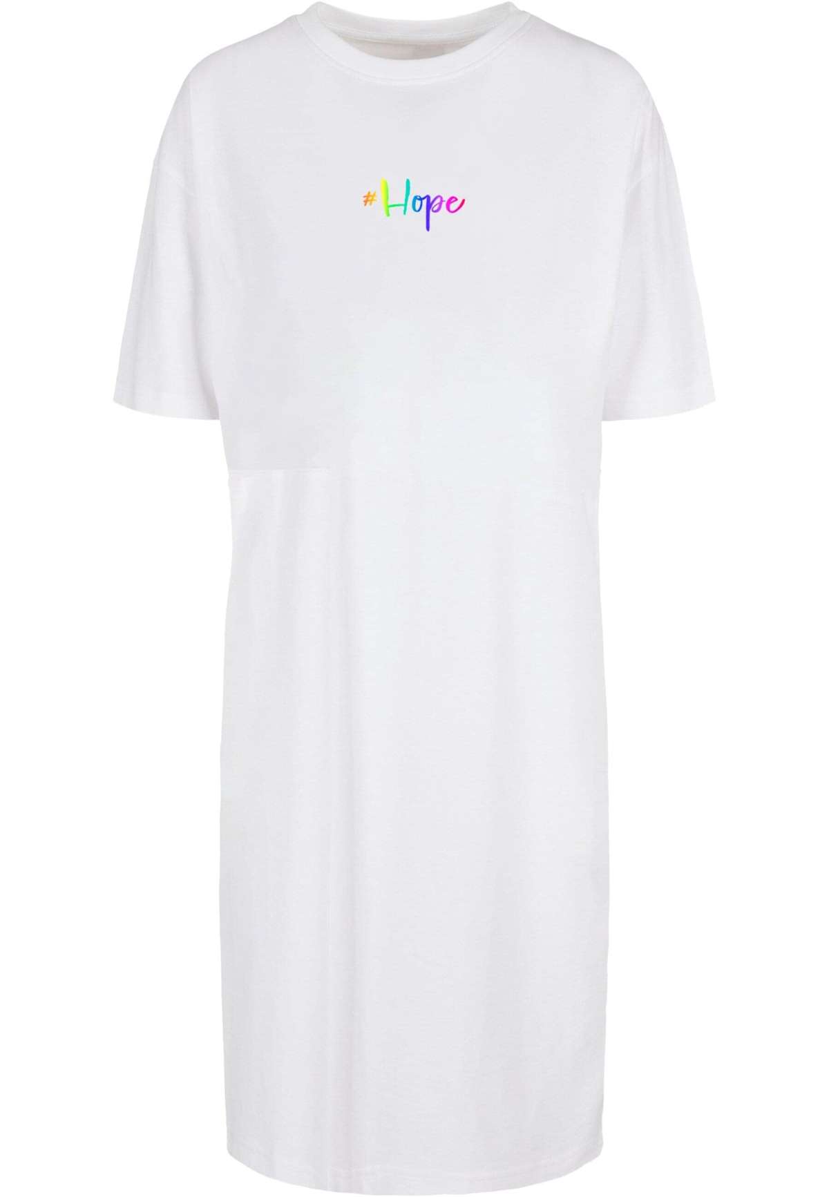 Платье-рубашка »Damen Ladies Hope Rainbow Oversized Slit Tee Dress«