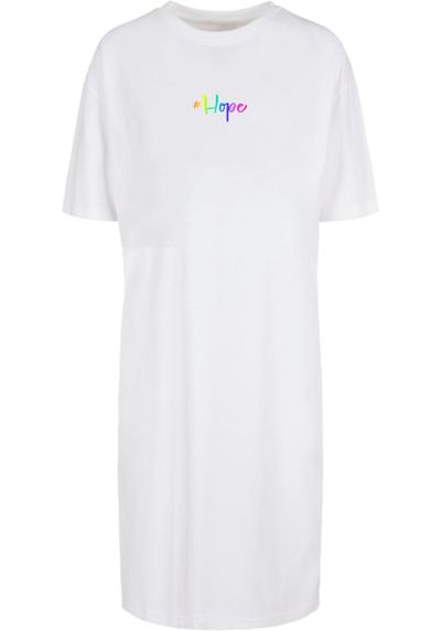 Платье-рубашка »Damen Ladies Hope Rainbow Oversized Slit Tee Dress«