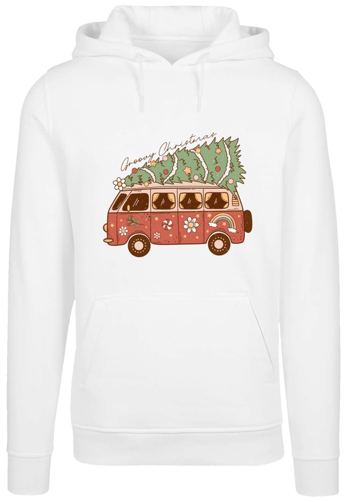 Толстовка с капюшоном »Groovy Christmas Camper Van«