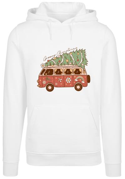 Толстовка с капюшоном Groovy Christmas Camper Van