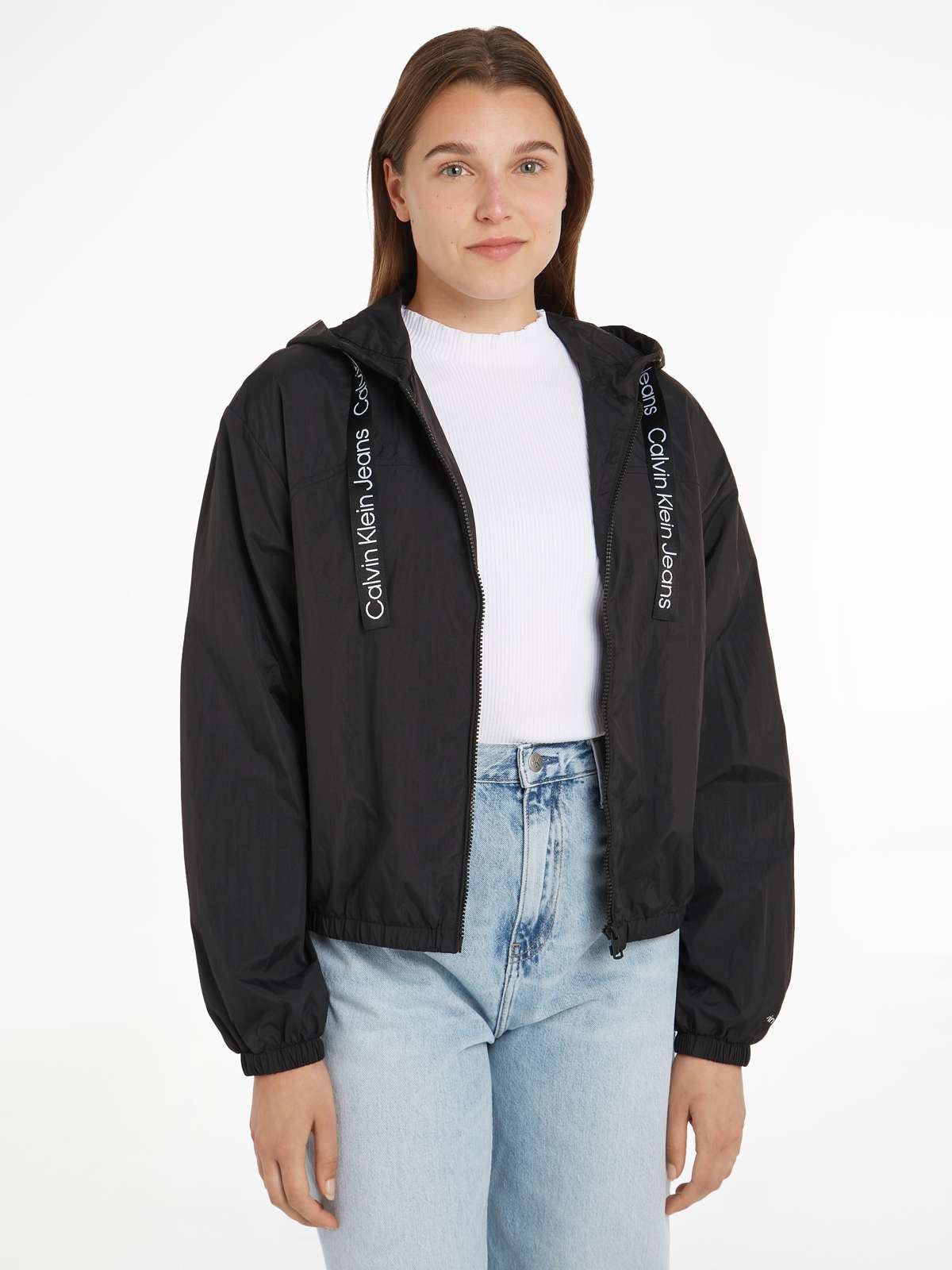 Уличная куртка с капюшоном с надписью-логотипом »LOGO DRAWSTRING WINDBREAKER«