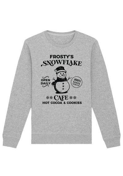 толстовка »Weihnachten Frostys Snowflake Cafe Retro«