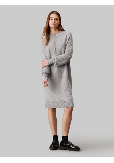 Платье-свитшот с вышивкой логотипа »CK INTARSIA LOOSE SWEATER DRESS«