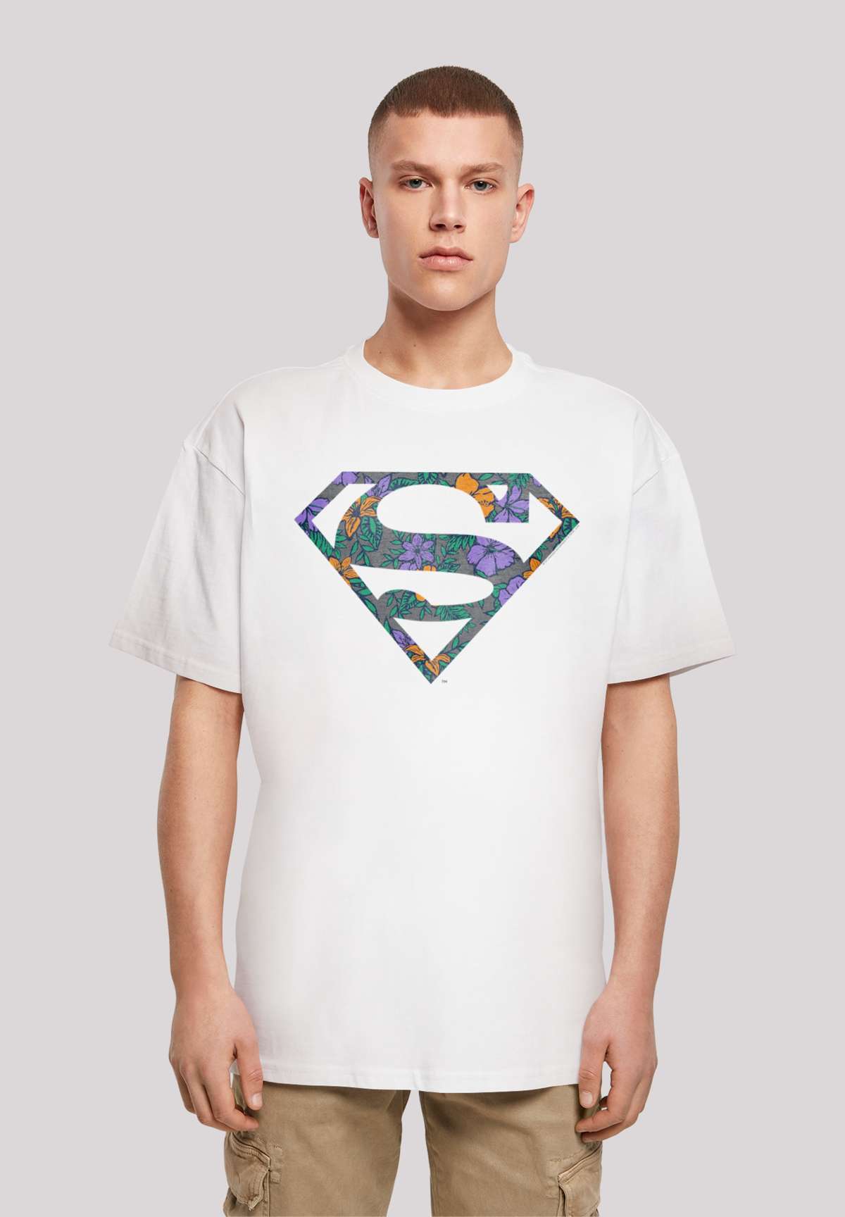 футболка Superman Superheld Floral Logo