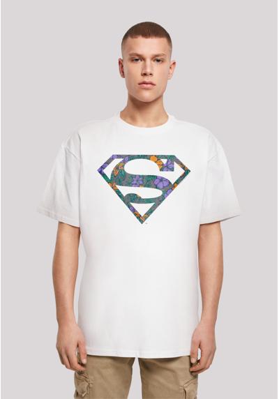 футболка Superman Superheld Floral Logo