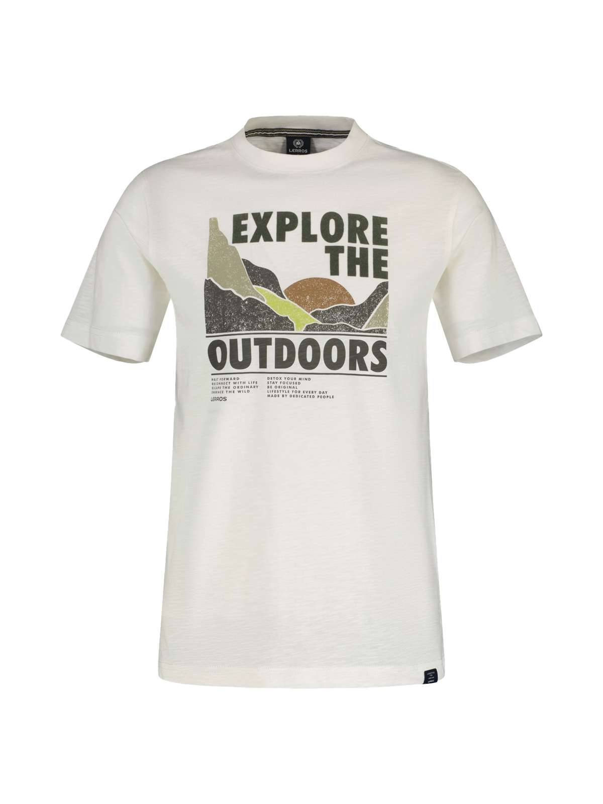 футболка»LERROS T-Shirt mit Outdoor-Brustprint«