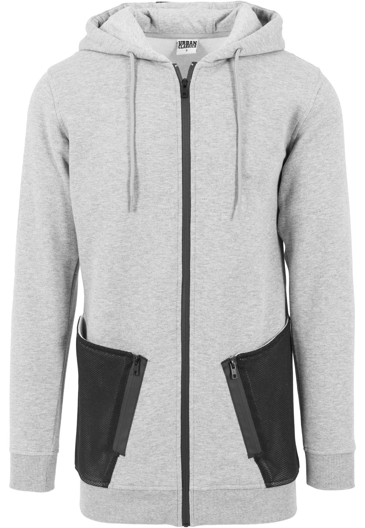 Толстовка Urban Classics Herren Long Peached Tech Zip Hoody