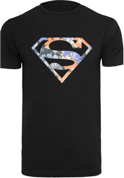 Рубашка с коротким рукавом»Herren Superman Floral Logo 2 with T-Shirt Round Neck«