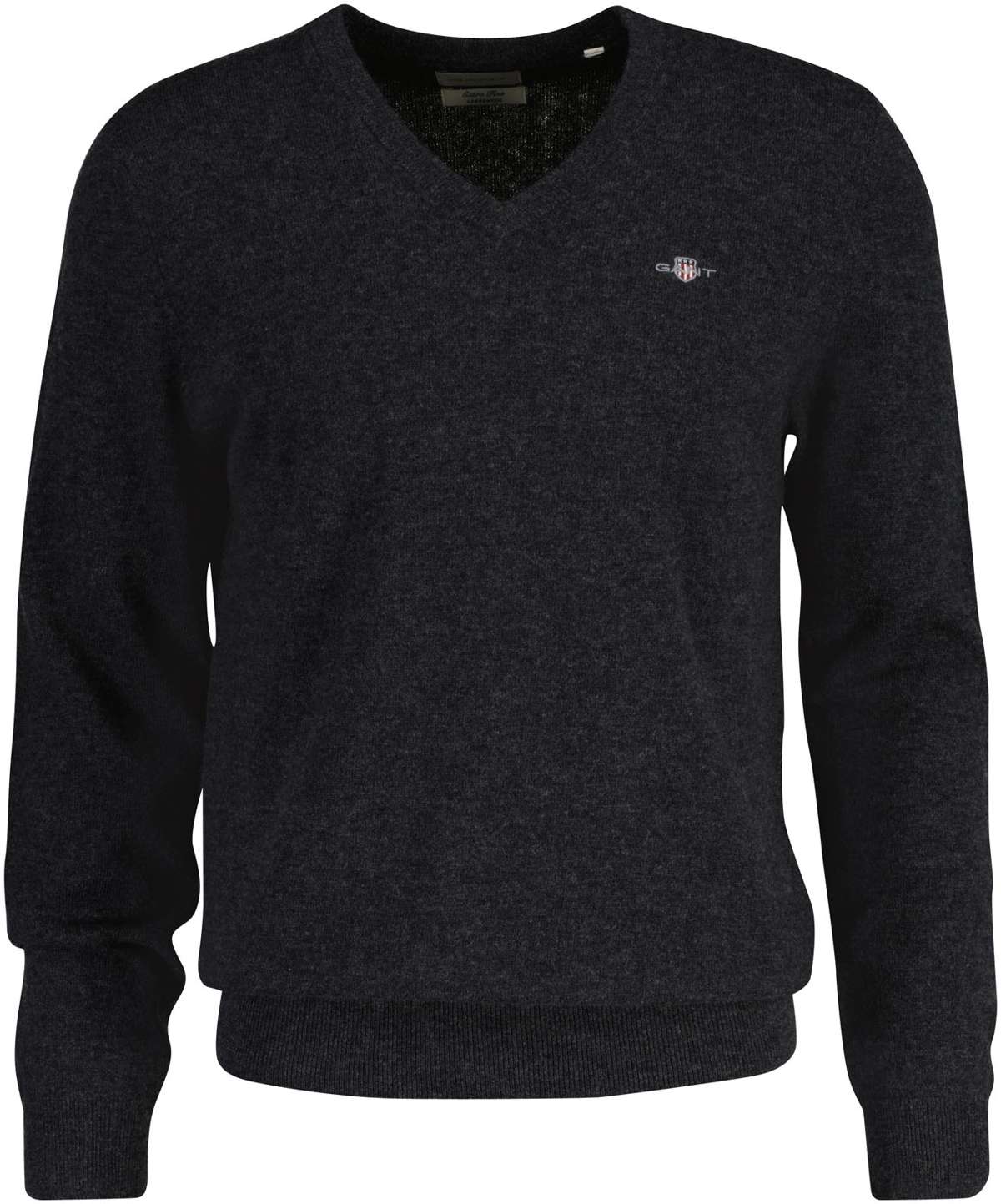 Свитер с V-образным вырезом и вышивкой логотипа EXTRAFINE LAMBSWOOL V-NECK