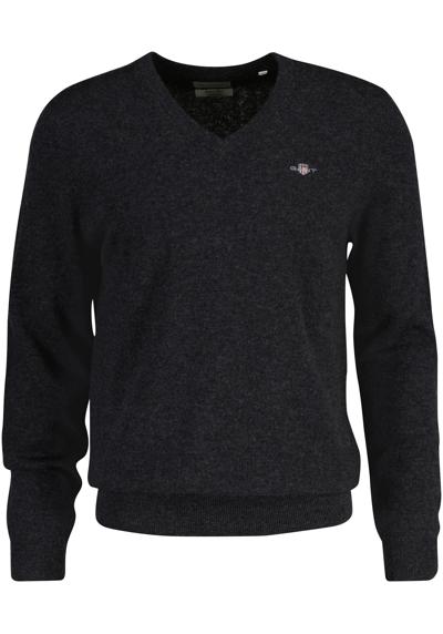 Свитер с V-образным вырезом и вышивкой логотипа EXTRAFINE LAMBSWOOL V-NECK