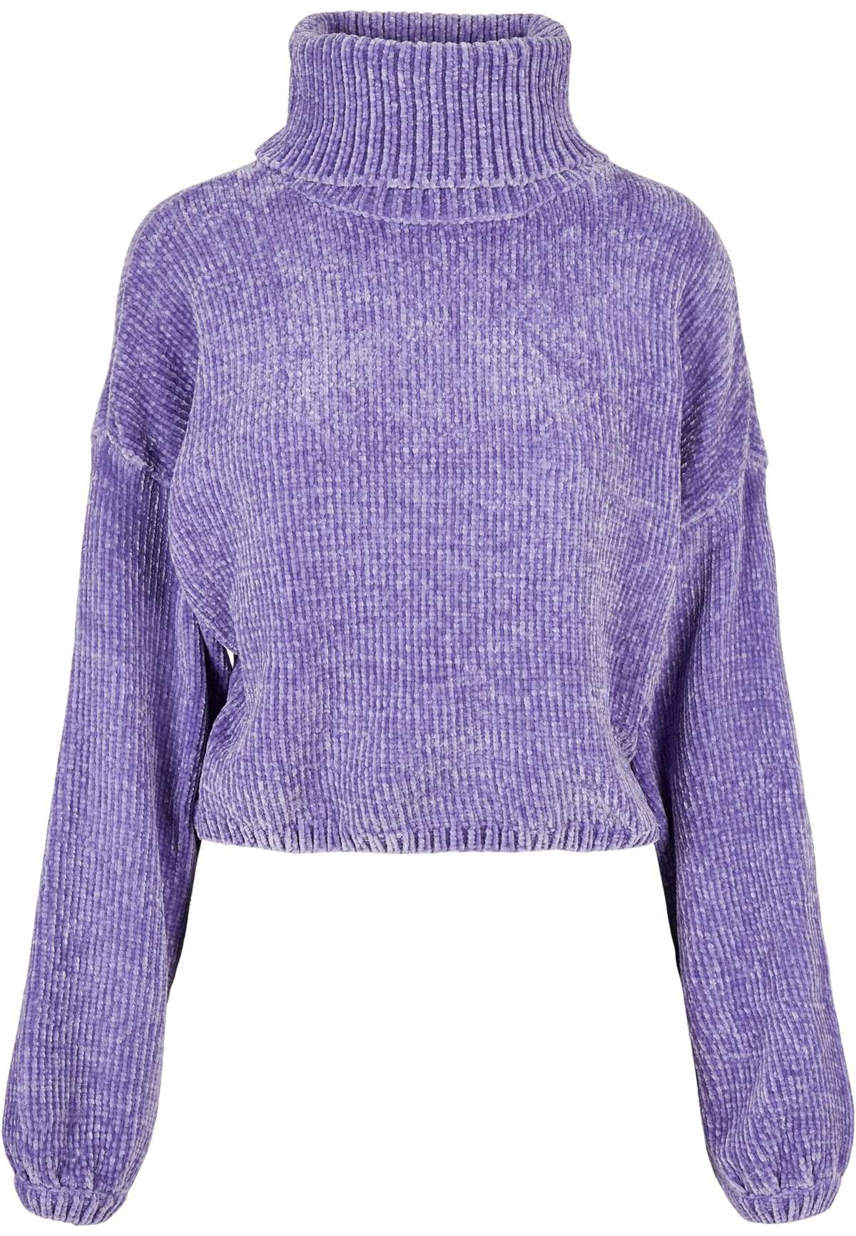 толстовка »Urban Classics Damen Ladies Short Chenille Turtleneck Sweater«