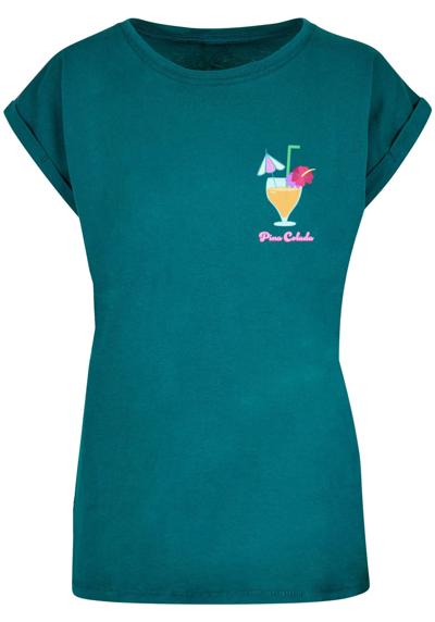 футболка Damen Ladies Pina Colada Extended Shoulder Tee