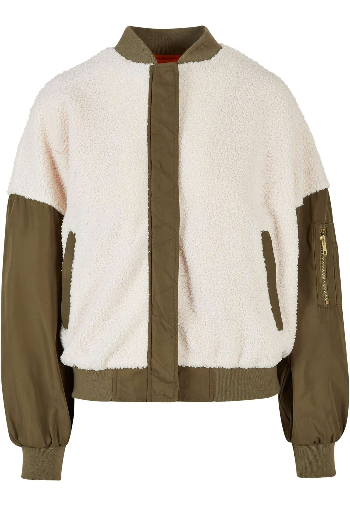 Куртка-бомбер Urban Classics Damen Ladies Oversized Sherpa Mixed Bomber Jacket