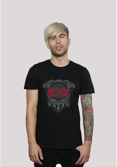 футболка»AC/DC Black Ice Red Round Neck T-Shirt«