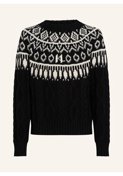 KL MONOGRAM FAIR-ISLE-PULLOVER