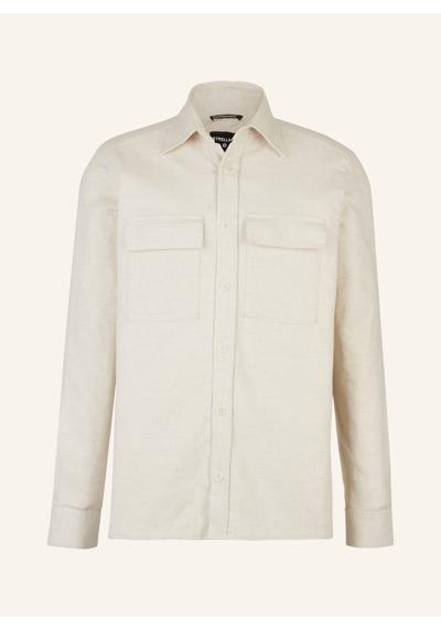 Рубашка OVERSHIRT JIMI, BEIGE STRUKTURIERT