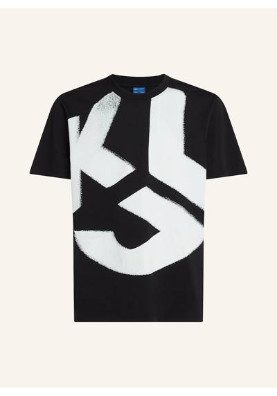 Беленная футболка klj с монограммой KLJ MONOGRAM BLEACHED T-SHIRT