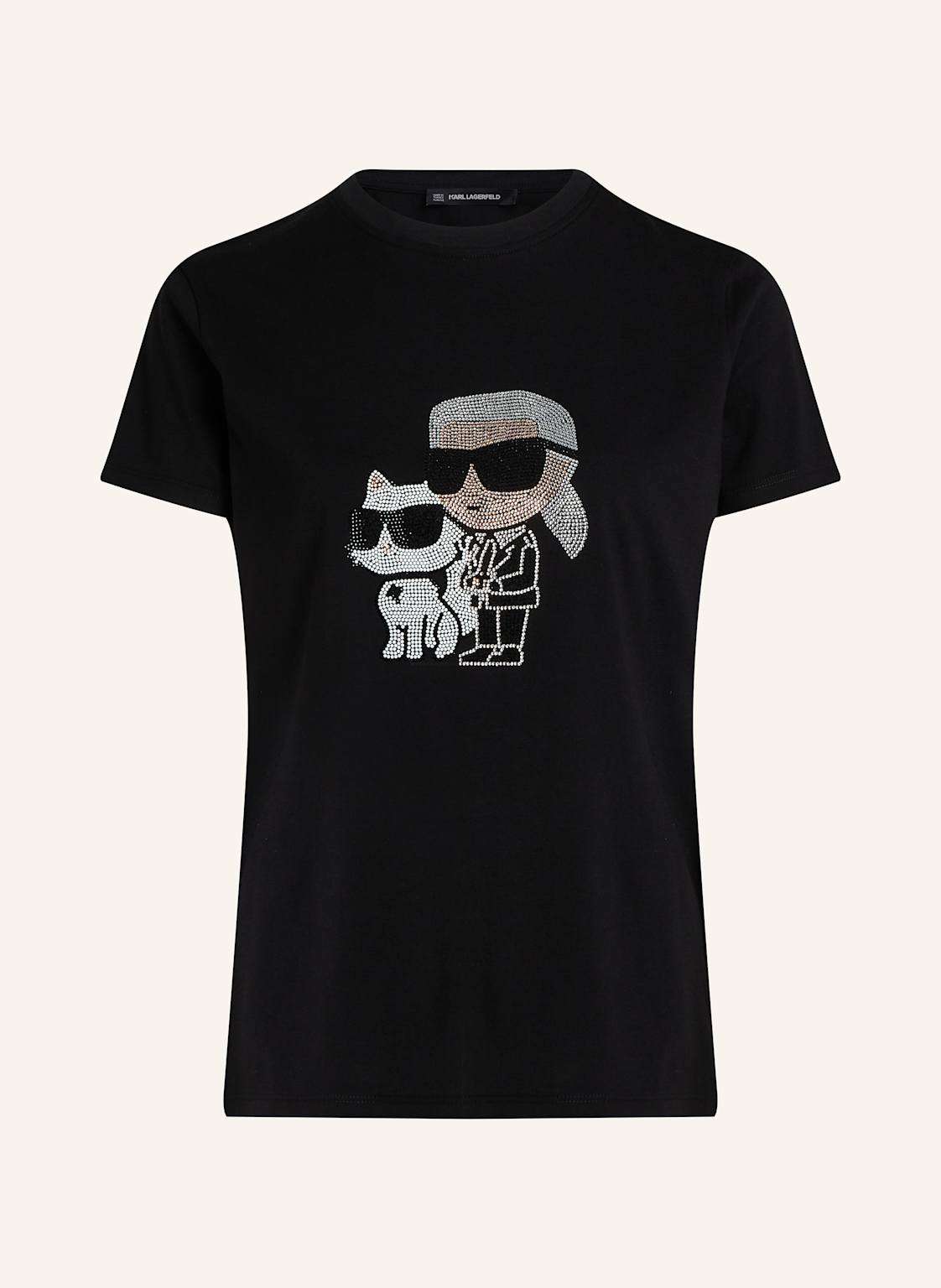 IKON KARL & CHOUPETTE T-SHIRT MIT STRASS CHOUPETTE T-SHIRT