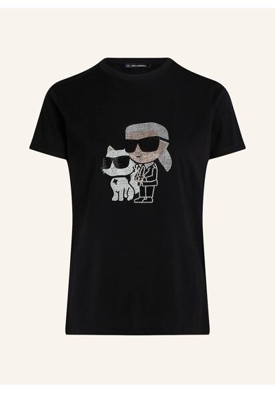 IKON KARL & CHOUPETTE T-SHIRT MIT STRASS CHOUPETTE T-SHIRT