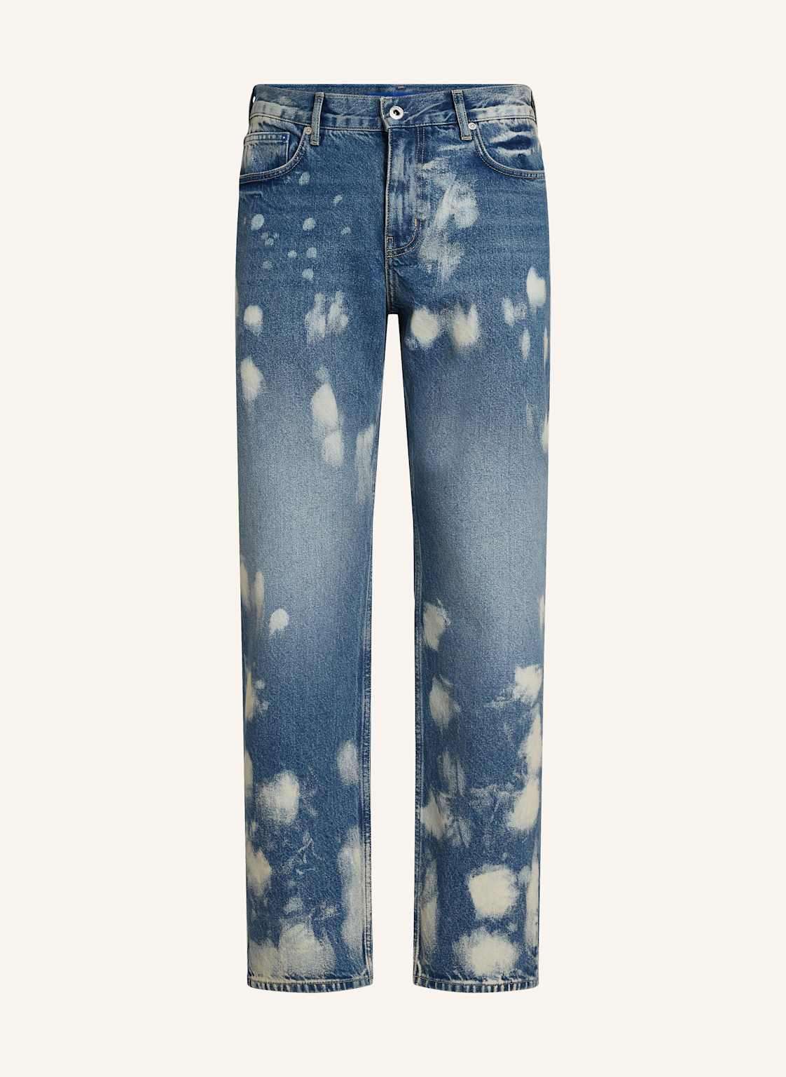 Беленные прямые джинсы BLEACHED STRAIGHT JEANS