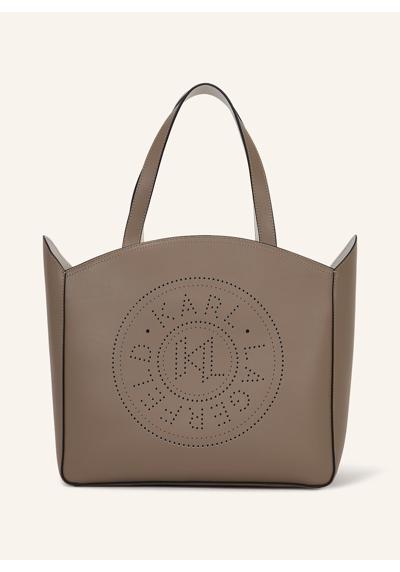 K/CIRCLE GROSSE TOTE-BAG MIT LOCHMUSTER GROSSE TOTE-BAG