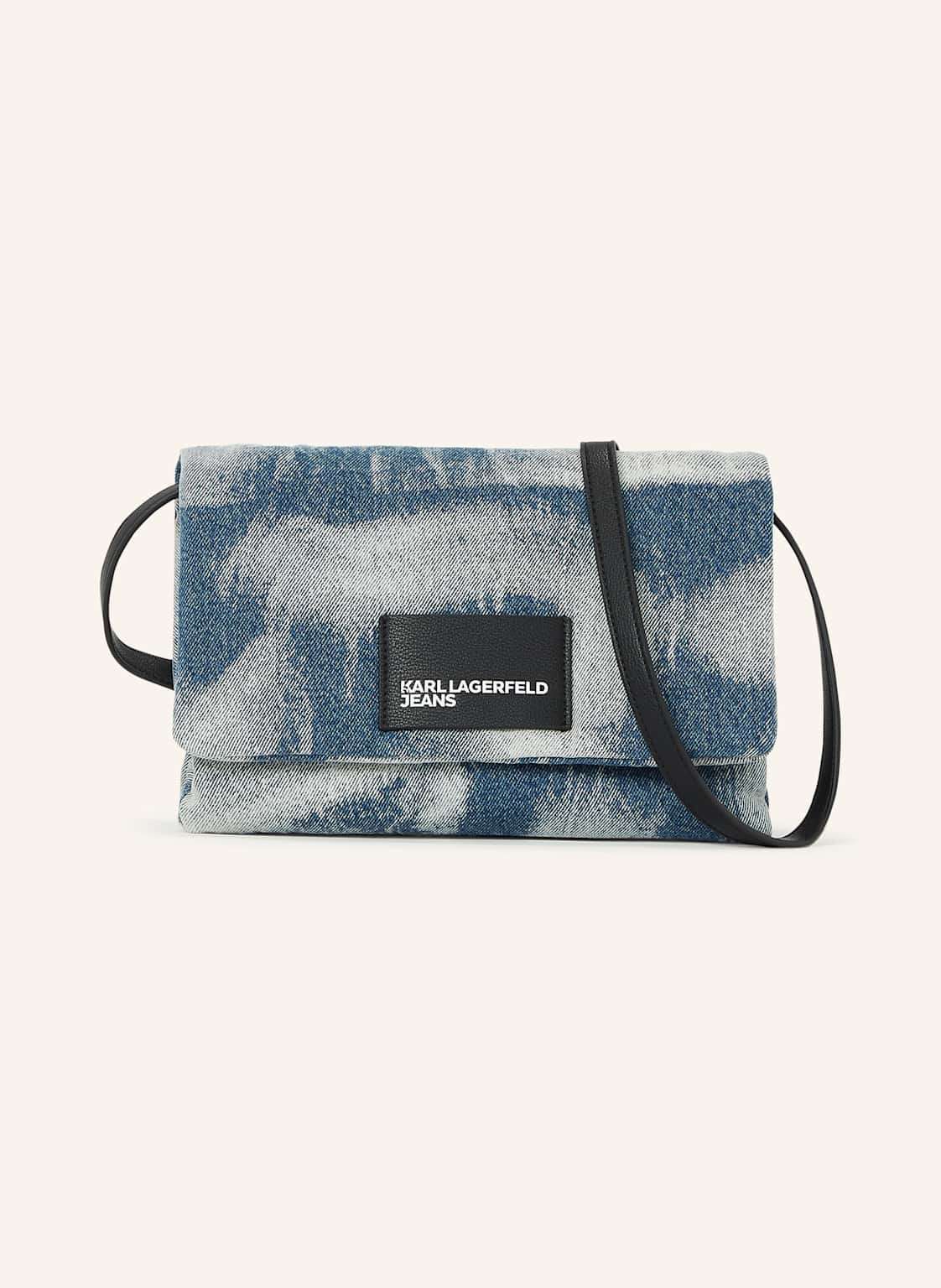 Сумка крест боди из беленного денима BLEACHED DENIM CROSSBODY BAG