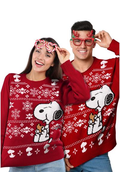 Рождественский свитер The Peanuts Winter Sweater Unisex - Snoopy Red