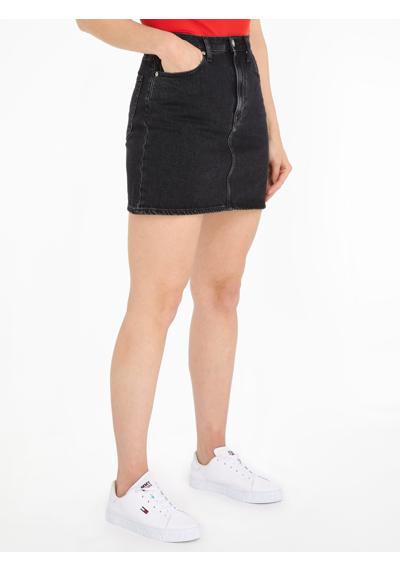 Джинсовая юбка MOM UH SKIRT CG4181 с вышивкой логотипа