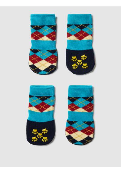 Носки для собак с шипами и узором Argyle Dog Sock